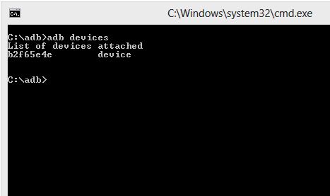 02 08 Adb devices attached