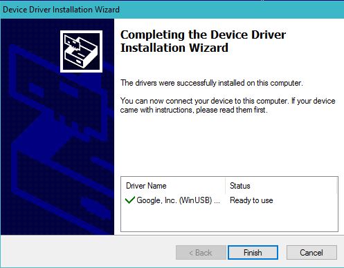 04 ADB drivers installed