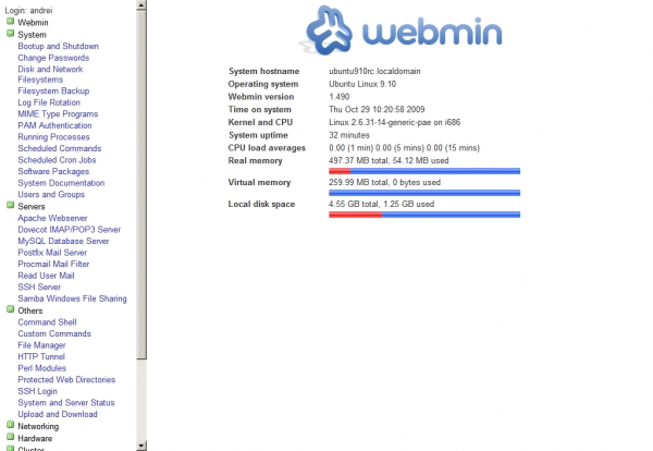 Webmin - Installation